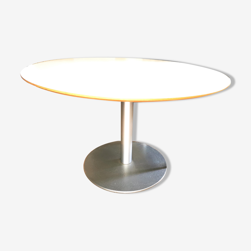Table ronde pied central Ikea vintage | Selency