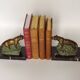 Vintage French Art Deco Panther Book Ends - Marble and Metal Bookends