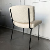Armchair Conseil fabric bouclette, Pierre Guariche for Meurop 1960