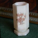 Pink alabaster vase