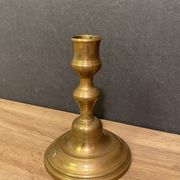 Eighteenth-century brass bronze candle holder