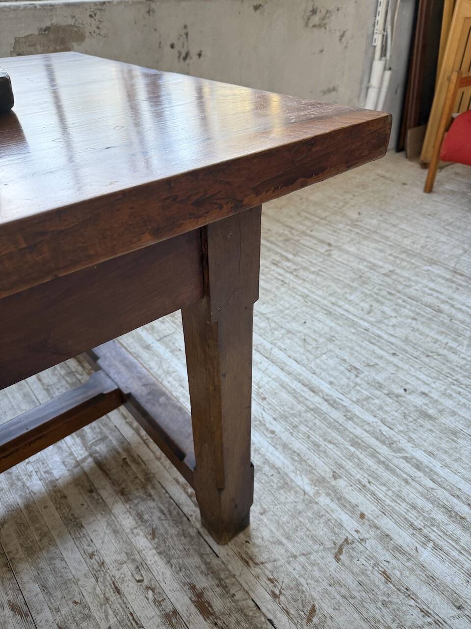 Rustic farmhouse table, solid oak, 2m