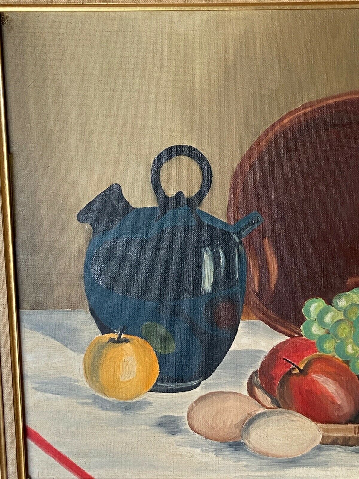 Oil on isorel by paulette a still life with xxth fruit