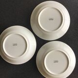 3 Yves Deshoulières soup plates