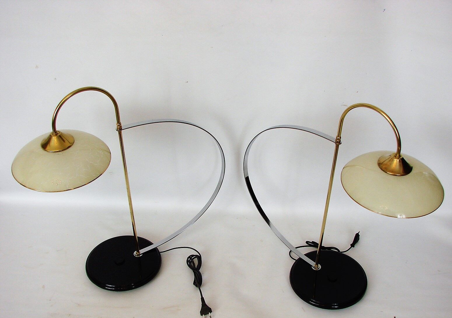 Pair of minimalist lamps, 1970s