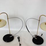 Paire de lampes minimalistes, années 1970