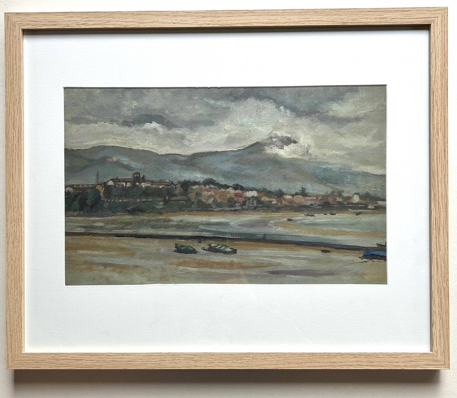 Marine Payage de Bretagne, M. Tassart, oil on cardboard 1964