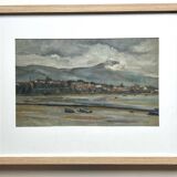 Marine Payage de Bretagne, M. Tassart, oil on cardboard 1964