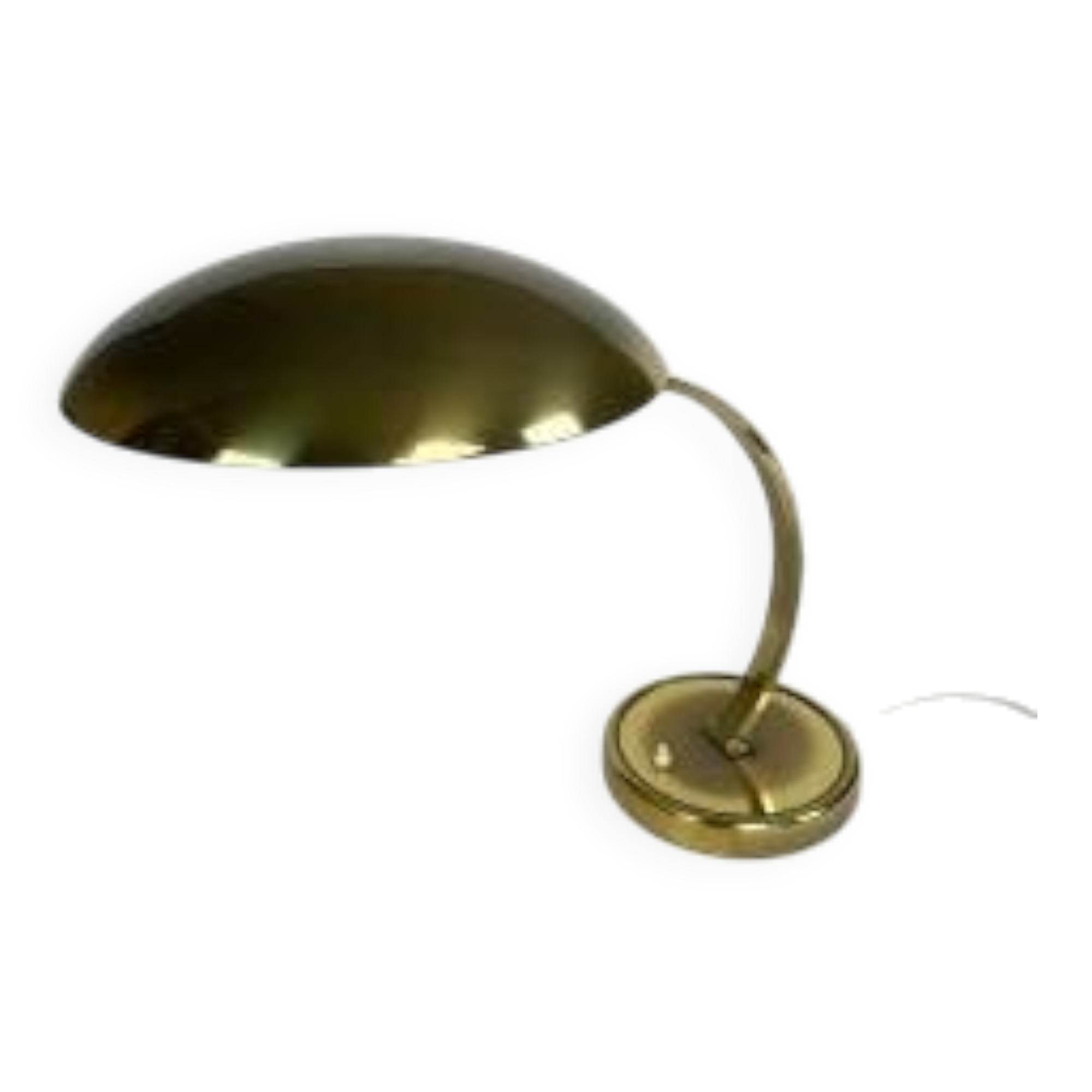 Lampe de bureau Bauhaus en laiton, modèle 6751 par Christian Dell pour Kaiser Leuchten
