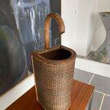 Vintage rattan umbrella door