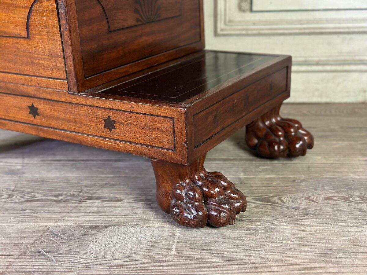 Escalier de bibliothèque Regency, Angleterre vers 1800