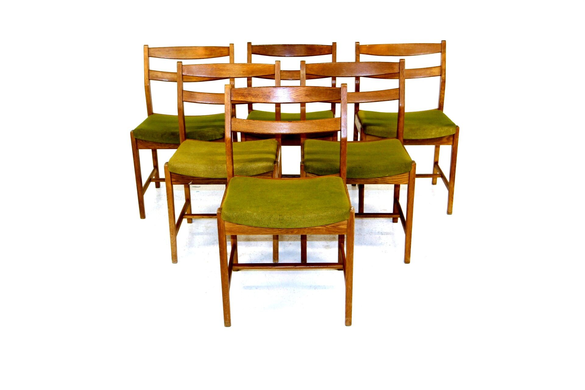 Set of 6 chairs "Ulvö" in oak, Erik Wörtz, Möbel-IKÉA, Sweden, 1960