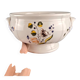 Vintage soup tureen base MBFA Pornic Aunis M.A., hand-painted earthenware