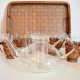 Glass tea service by Ilse Decho for Jena Glas, Germany, 1960