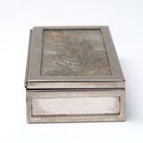 Silver metal box, 50s