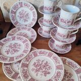 Churchill 24-piece earthenware dessert service, the Georgian collection