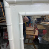 Wooden and bamboo mirror