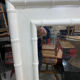 Wooden and bamboo mirror