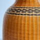 VINTAGE Woven Bamboo and Fine Porcelain VASE