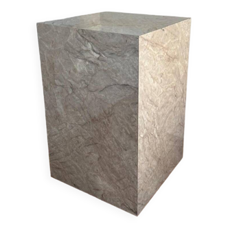 Cube side table Marble