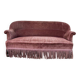 Canapé - Banquette Crapaud époque Napoléon III velours rose