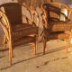 Paire de fauteuils en rotin