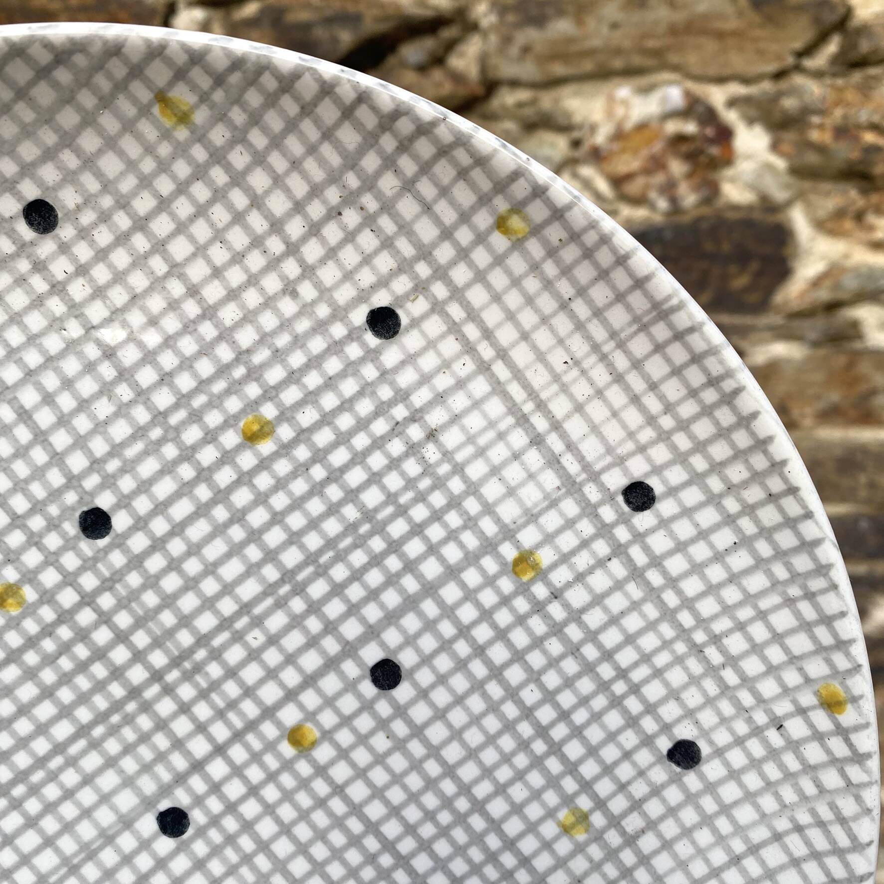 Villeroy & Boch Susanne flat plates, hand-painted decoration, 1960s.