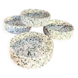 set of 4 green terrazzo effect ramekins