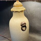Chinese cracked porcelain lamp base