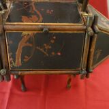 19th century bamboo work box and Japanese-style Napoleon III lacquer