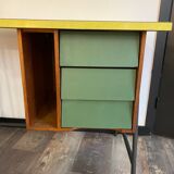 Yellow formica desk