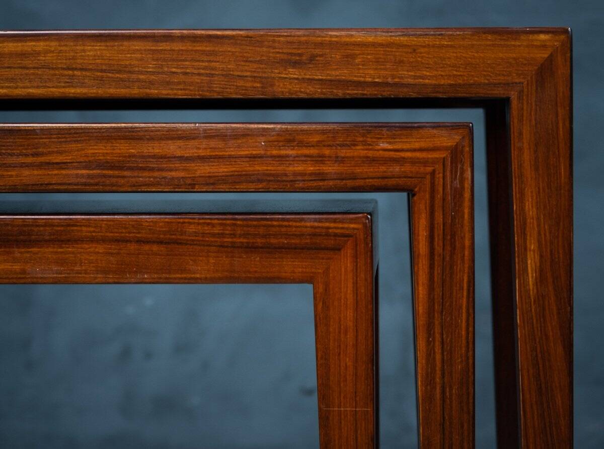 Nest Tables by Severin Hansen for Haslev Møbelsnedkeri, Denmark, 1960s, Set of 3