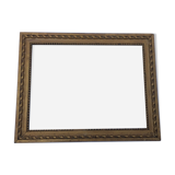 Gilded wooden frame and its glass