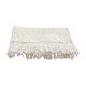 Hand embroidered bed cover with vintage crochet dimension: width -180cm- height -230cm-