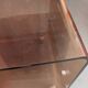 Smoked plexiglass side table