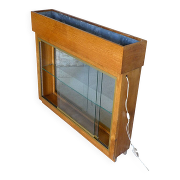 vitrine jardinière éclairante des années 1950