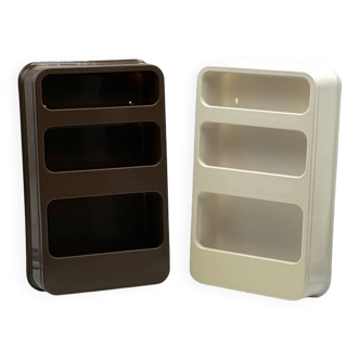 Pair of Wall Shelves PLASTRA by Jan-Lin Viaud for Prisunic, 1970s