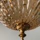 Lantern suspension in glass and brass