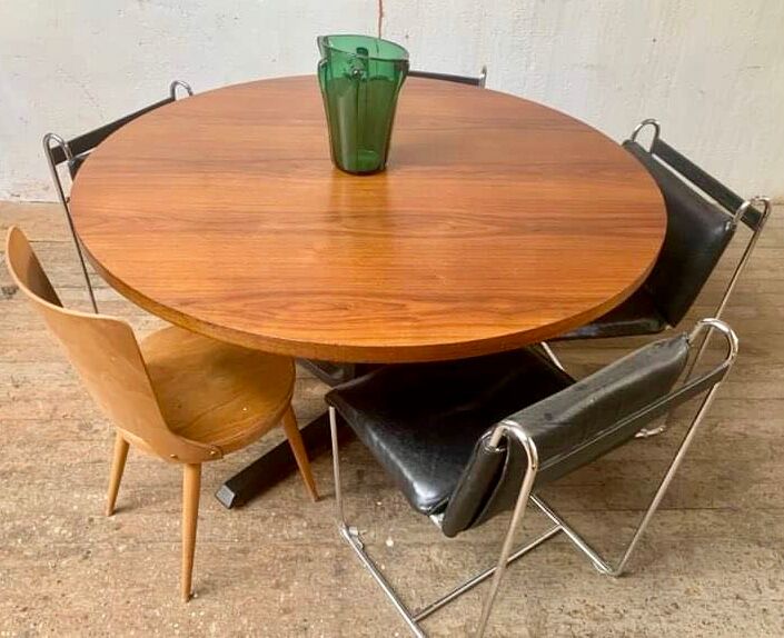 Vintage round table rosewood