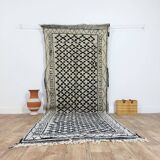 Handmade wool Berber rug 340 X 120 CM