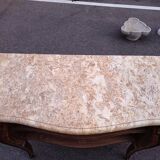 Chest of drawers marquetry marble top