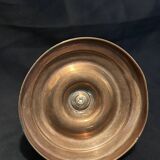 Pair of large 19th-century guilloché brass candlesticks - Louis XVI / Napoleon