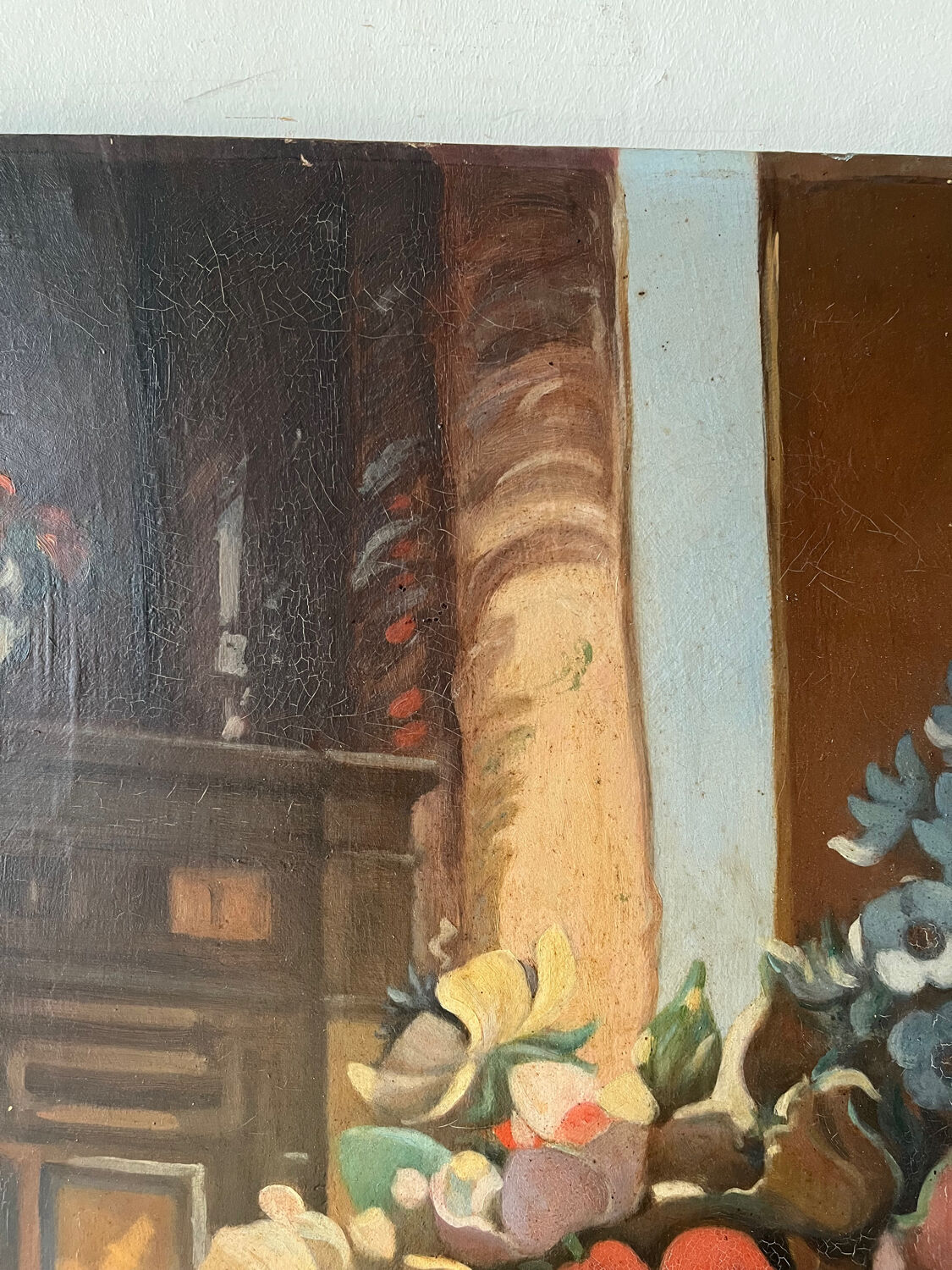 Church flowers, oil on canvas