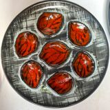 Vintage oyster plates