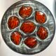 Vintage oyster plates