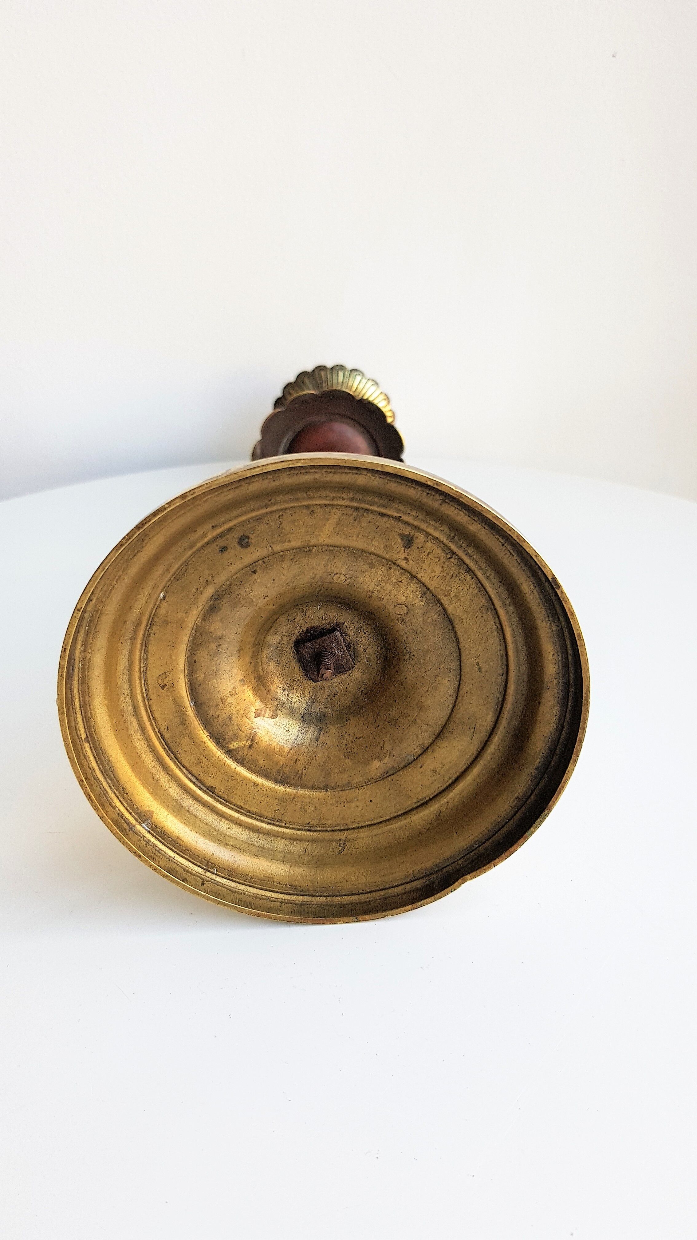 Ancient brass candlestick