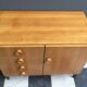 Blond wood sideboard cabinet 1970s