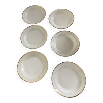 6 assiettes creuses Limoges