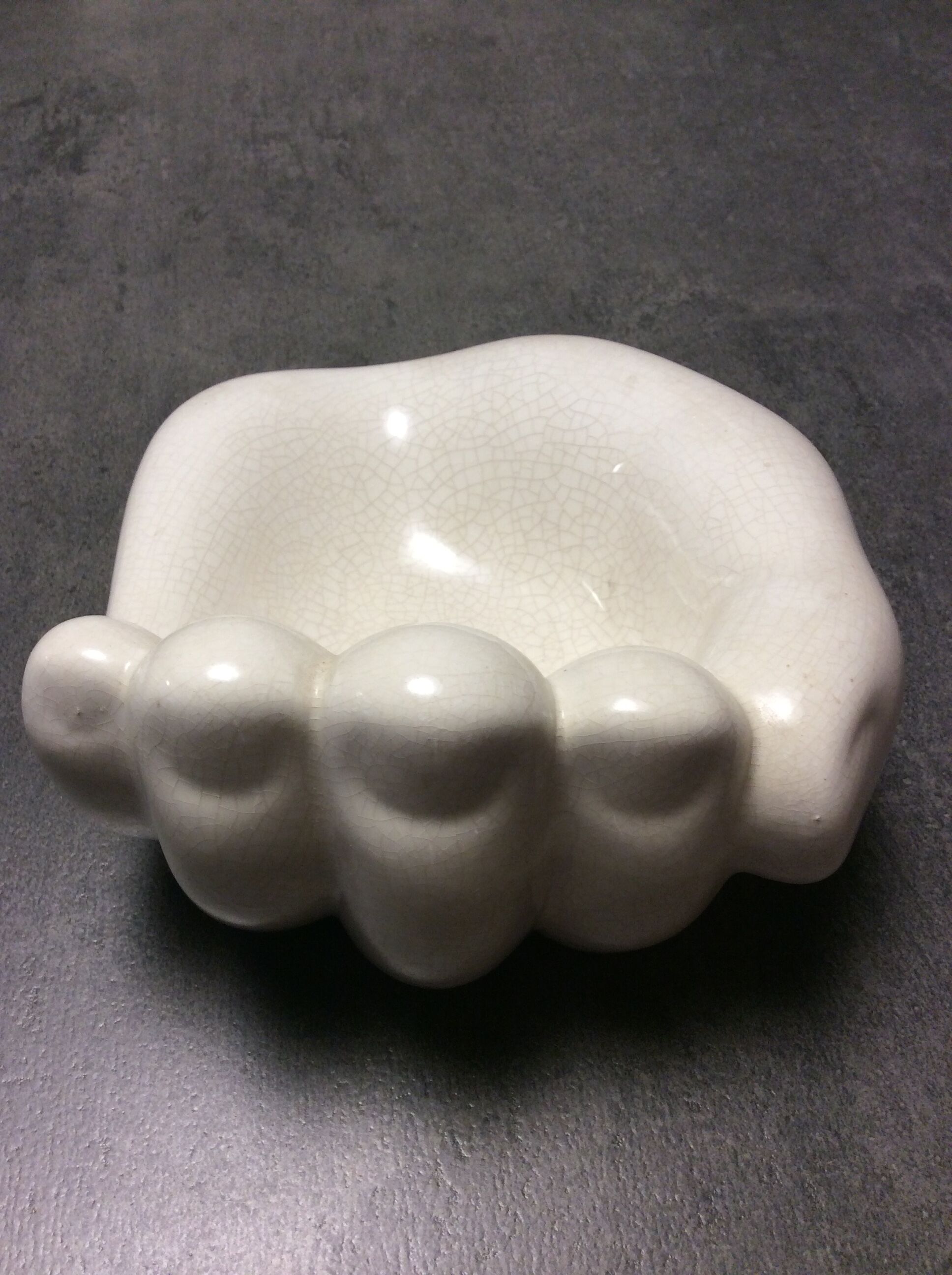 Empty vintage hand pocket ceramic Xxl