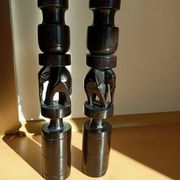 Vintage ebony candlesticks